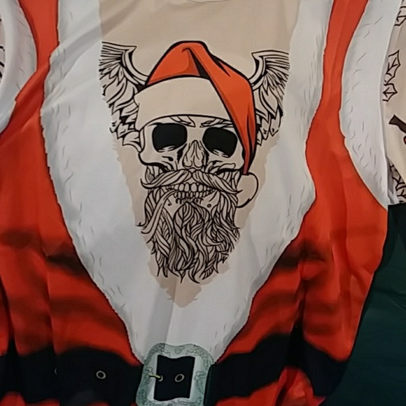 Long Sleeve Tattooed Santa Shirt... - Picture 5 of 7